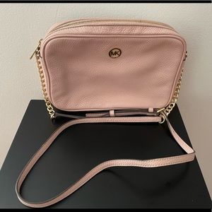 Michael Kors Pink Leather Crossbody Bag